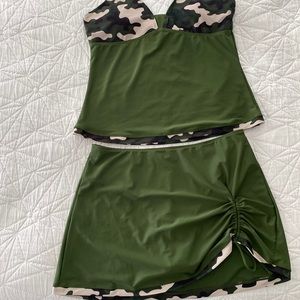 Camo tankini NWT swimsuit